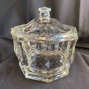 Vintage 1982 Indiana Glass Concord Octagon Covered Candy Dish EUC